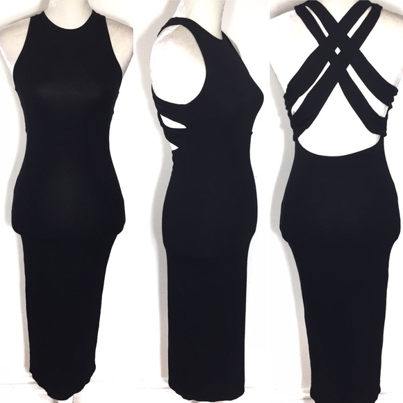 ASOS Dresses & Skirts - ASOS • bodycon sleeveless strappy back midi dress